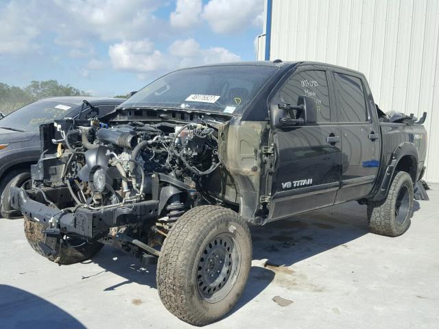 1N6BA0EC5EN514412 - 2014 NISSAN TITAN S BLACK photo 2