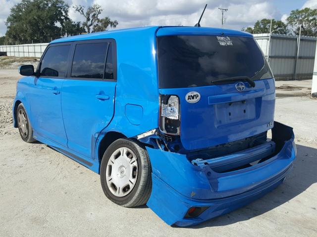 JTLZE4FE2B1133637 - 2011 TOYOTA SCION XB BLUE photo 3