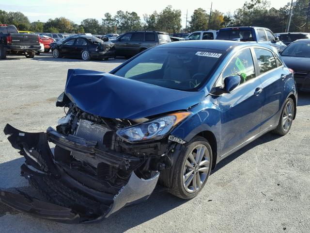 KMHD35LH4GU292337 - 2016 HYUNDAI ELANTRA GT BLUE photo 2