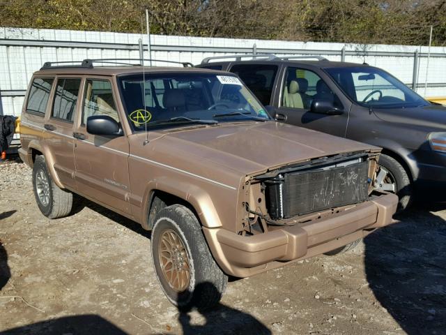 1J4FF78S8XL607001 - 1999 JEEP CHEROKEE L TAN photo 1