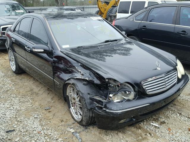 WDBRF61J72F285830 - 2002 MERCEDES-BENZ C 240 BLACK photo 1