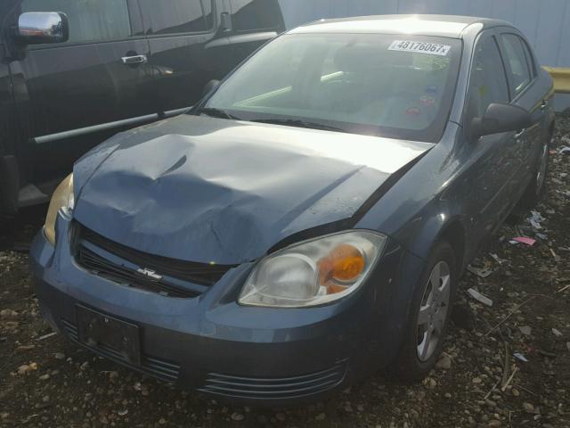 1G1AK55F877363813 - 2007 CHEVROLET COBALT LS BLUE photo 2