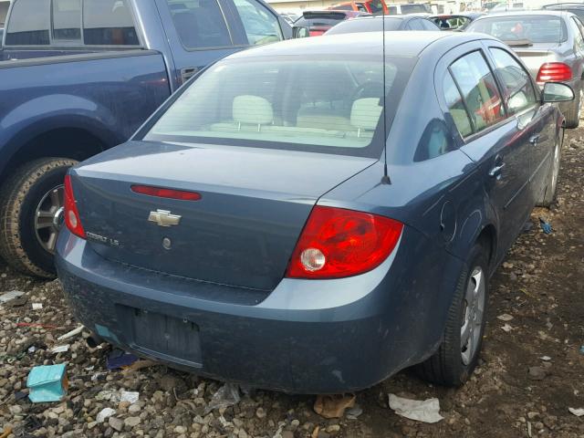 1G1AK55F877363813 - 2007 CHEVROLET COBALT LS BLUE photo 4