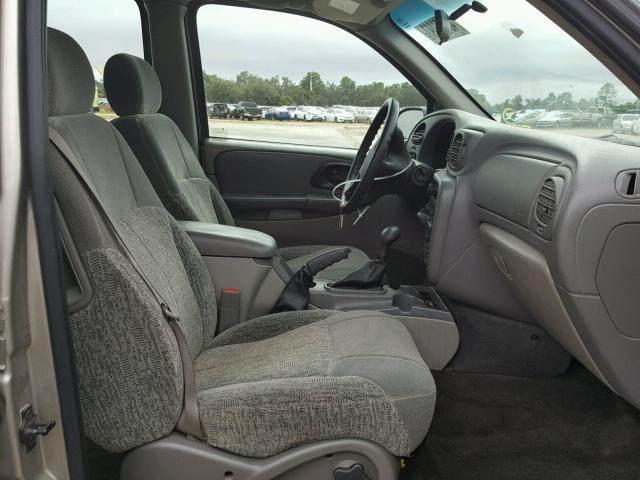 1GNDS13S032186461 - 2003 CHEVROLET TRAILBLAZE GRAY photo 5