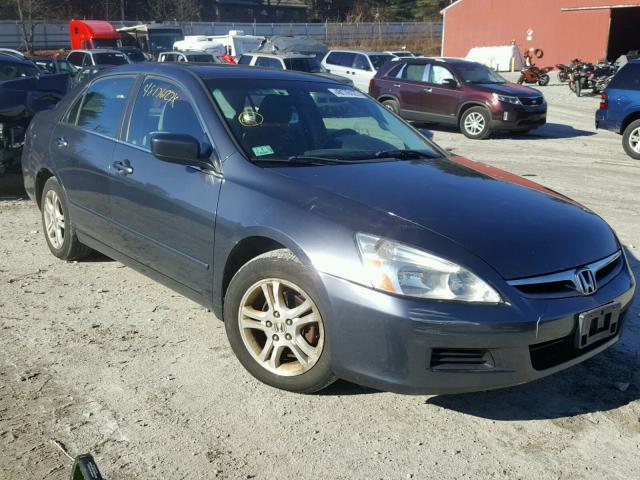 1HGCM56747A017778 - 2007 HONDA ACCORD EX GRAY photo 1