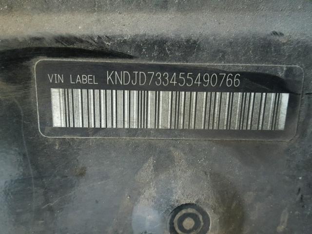 KNDJD733455490766 - 2005 KIA SORENTO EX BLACK photo 10