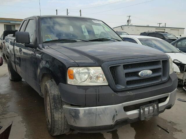 1FTRX12W08FA31204 - 2008 FORD F150 BLACK photo 1