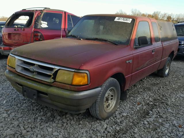 1FTCR14A6VTA00599 - 1997 FORD RANGER SUP RED photo 2