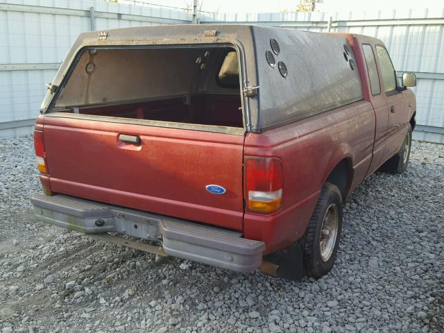 1FTCR14A6VTA00599 - 1997 FORD RANGER SUP RED photo 4