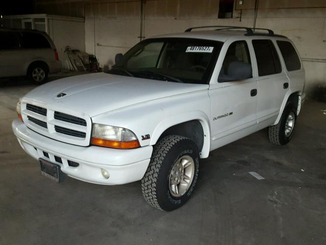 1B4HS28N5YF101436 - 2000 DODGE DURANGO WHITE photo 2