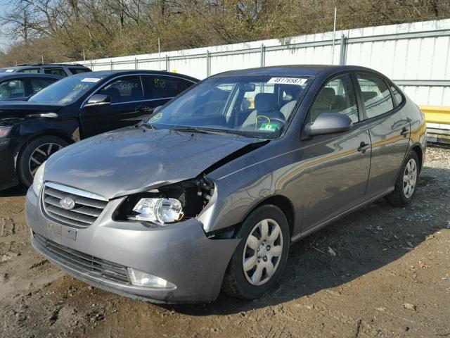 KMHDU46D48U411893 - 2008 HYUNDAI ELANTRA GL GRAY photo 2