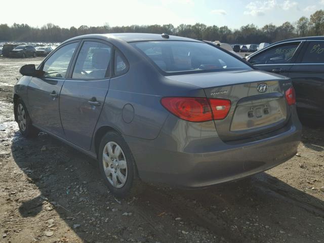 KMHDU46D48U411893 - 2008 HYUNDAI ELANTRA GL GRAY photo 3