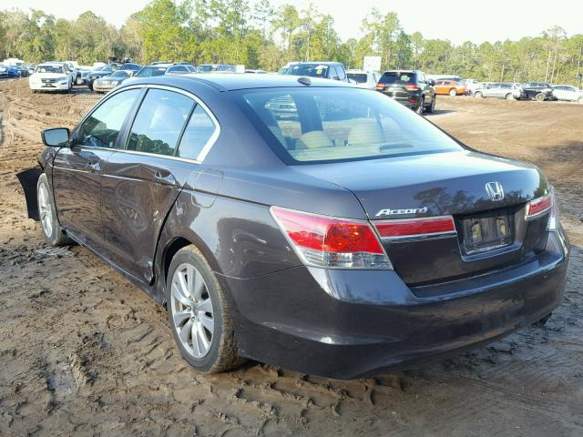 1HGCP2F86BA050868 - 2011 HONDA ACCORD EXL BROWN photo 3