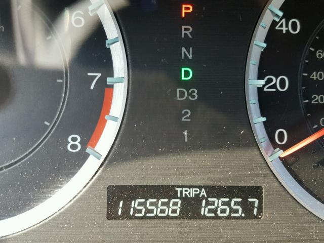 1HGCP2F86BA050868 - 2011 HONDA ACCORD EXL BROWN photo 8