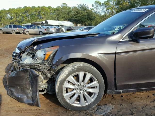 1HGCP2F86BA050868 - 2011 HONDA ACCORD EXL BROWN photo 9