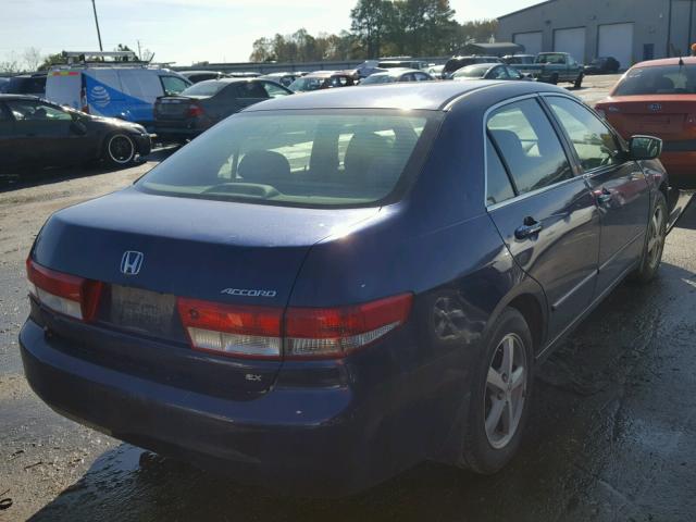 1HGCM56683A141490 - 2003 HONDA ACCORD EX BLUE photo 4