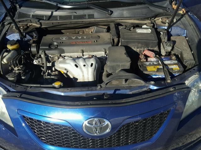 4T1BE46K09U297587 - 2009 TOYOTA CAMRY BASE ლურჯი ფოტო 7