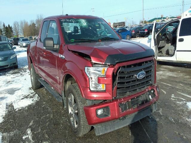 1FTEX1EP2HFA14908 - 2017 FORD F150 SUPER RED photo 1