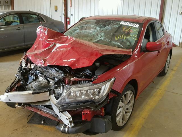 19UDE2F78HA005750 - 2017 ACURA ILX PREMIU RED photo 2