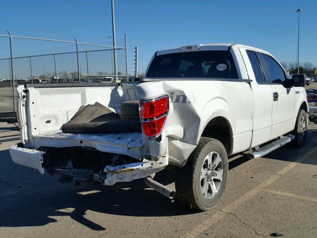 1FTEX1CM9DFB76876 - 2013 FORD F150 SUPER WHITE photo 4