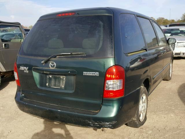 JM3LW28G9Y0112260 - 2000 MAZDA MPV WAGON GREEN photo 4