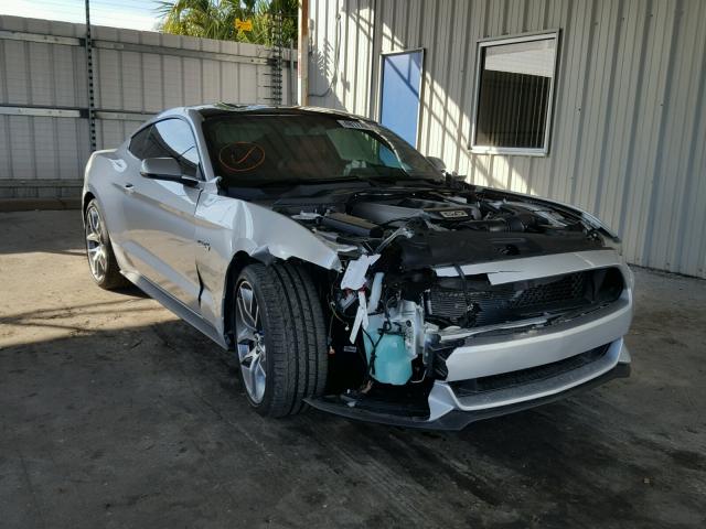 1FA6P8CF8G5326703 - 2016 FORD MUSTANG GT SILVER photo 1