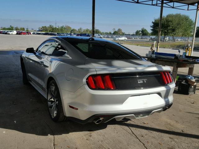 1FA6P8CF8G5326703 - 2016 FORD MUSTANG GT SILVER photo 3