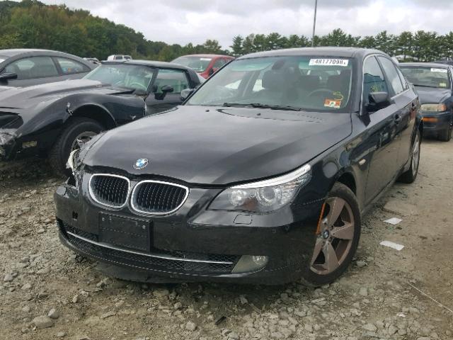 WBANV13558CZ57395 - 2008 BMW 528 XI BLACK photo 2