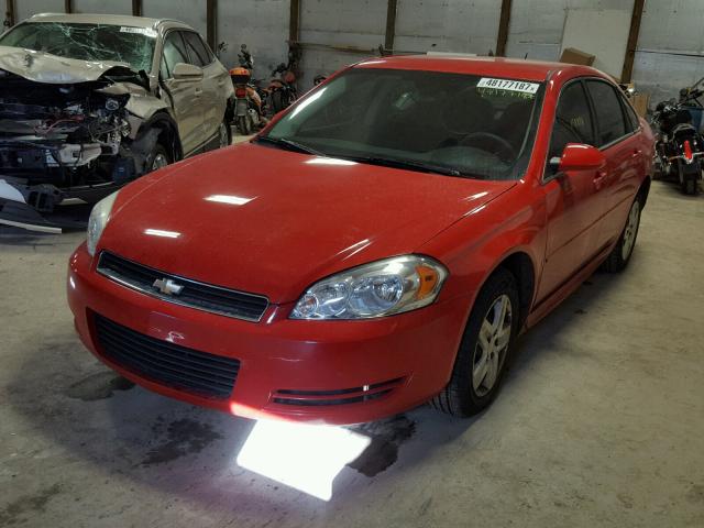 2G1WB57K091223738 - 2009 CHEVROLET IMPALA LS RED photo 2