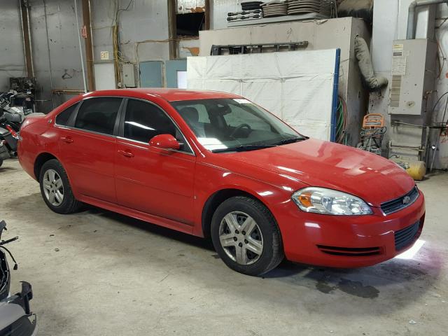 2G1WB57K091223738 - 2009 CHEVROLET IMPALA LS RED photo 9