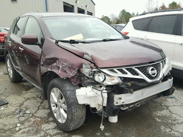 JN8AZ1MU8EW410163 - 2014 NISSAN MURANO S BURGUNDY photo 1