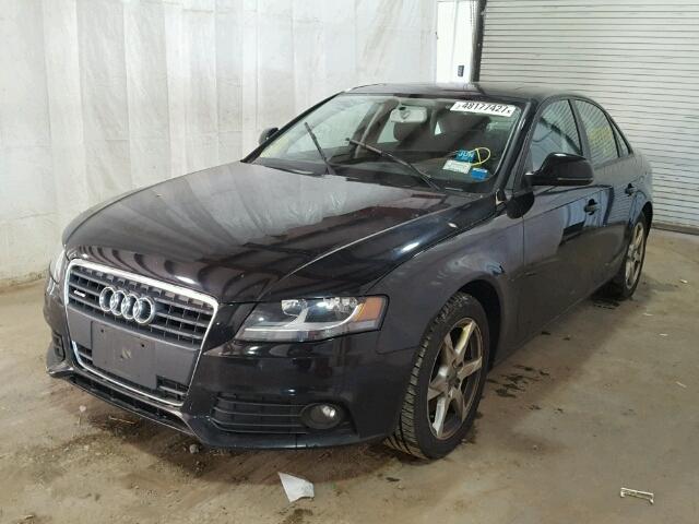 WAULF78KX9N024846 - 2009 AUDI A4 2.0T QU BLACK photo 2