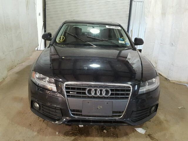 WAULF78KX9N024846 - 2009 AUDI A4 2.0T QU BLACK photo 9