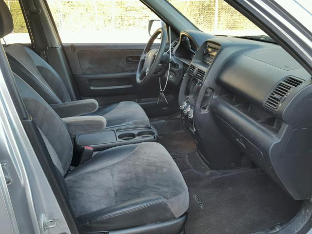 JHLRD78804C018570 - 2004 HONDA CR-V EX ვერცხლისფერი ფოტო 5