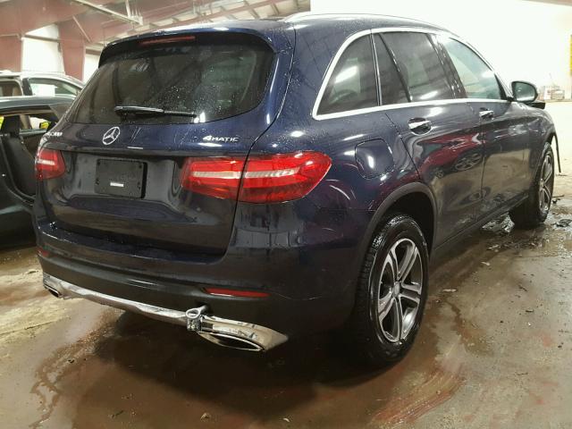 WDC0G4KB4HF167143 - 2017 MERCEDES-BENZ GLC 300 4M BLUE photo 4