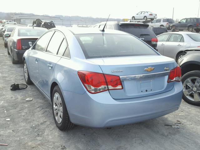 1G1PC5SH5C7134514 - 2012 CHEVROLET CRUZE LS BLUE photo 3