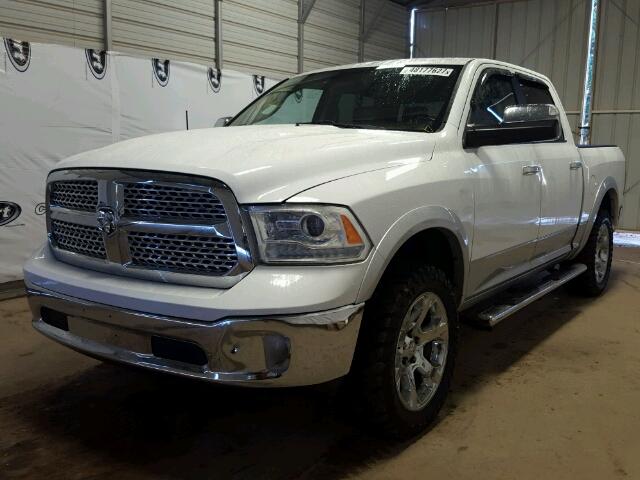 1C6RR7NT6DS558137 - 2013 RAM 1500 LARAM WHITE photo 2