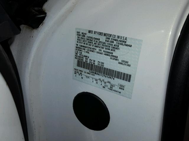 1LNHM86S12Y614974 - 2002 LINCOLN LS WHITE photo 10