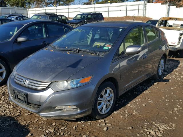 JHMZE2H78AS007224 - 2010 HONDA INSIGHT EX GRAY photo 2