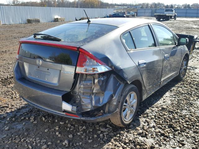 JHMZE2H78AS007224 - 2010 HONDA INSIGHT EX GRAY photo 4