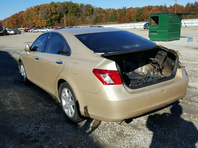 JTHBJ46G872149478 - 2007 LEXUS ES 350 TAN photo 3