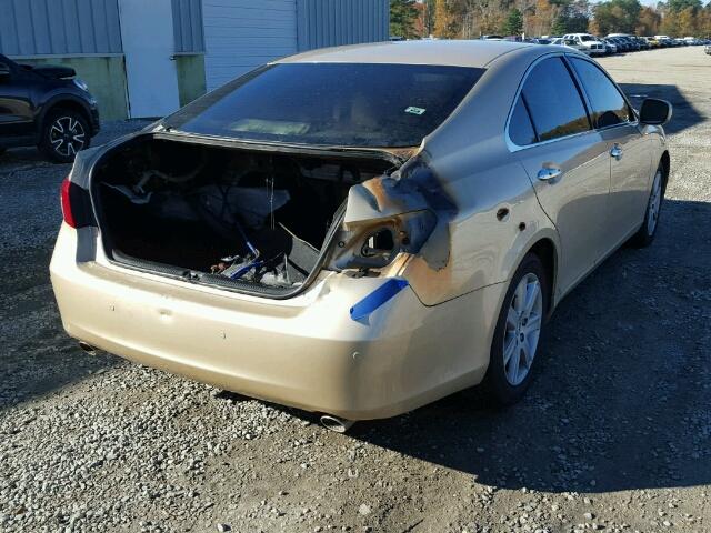 JTHBJ46G872149478 - 2007 LEXUS ES 350 TAN photo 4