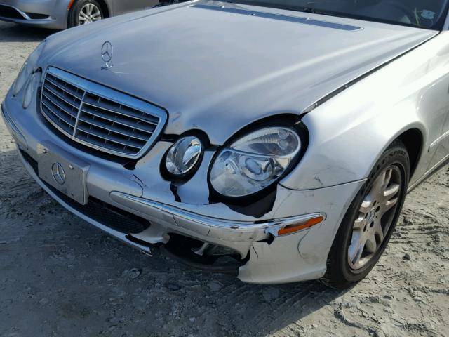 WDBUF65J53A131412 - 2003 MERCEDES-BENZ E 320 SILVER photo 9