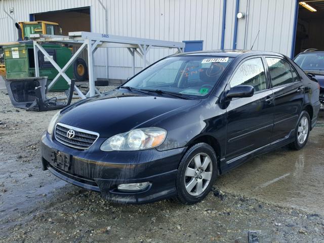 2T1BR32E28C894545 - 2008 TOYOTA COROLLA CE BLACK photo 2