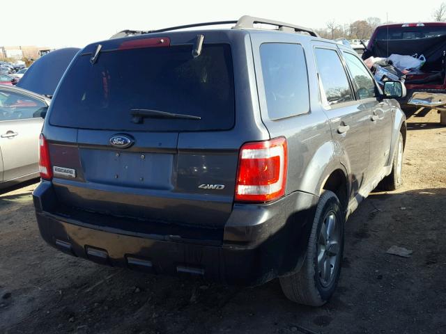 1FMCU93168KE63413 - 2008 FORD ESCAPE XLT CHARCOAL photo 4