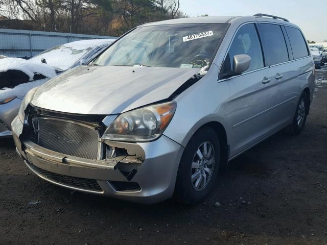 5FNRL38498B002236 - 2008 HONDA ODYSSEY EX SILVER photo 2