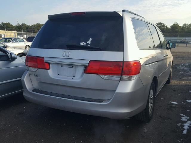 5FNRL38498B002236 - 2008 HONDA ODYSSEY EX SILVER photo 4