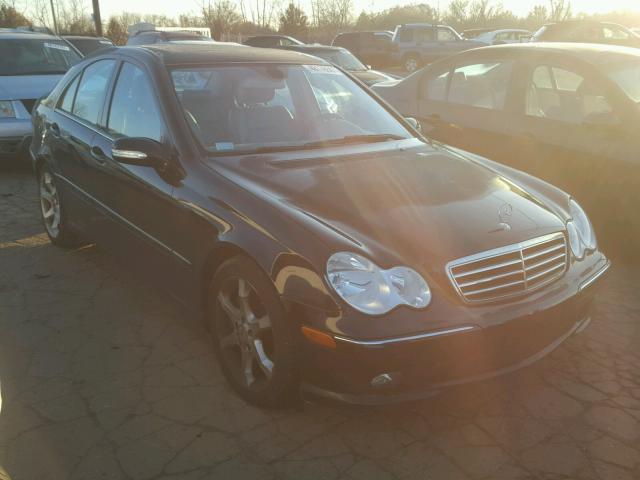 WDBRF52HX7F909486 - 2007 MERCEDES-BENZ C 230 BLACK photo 1