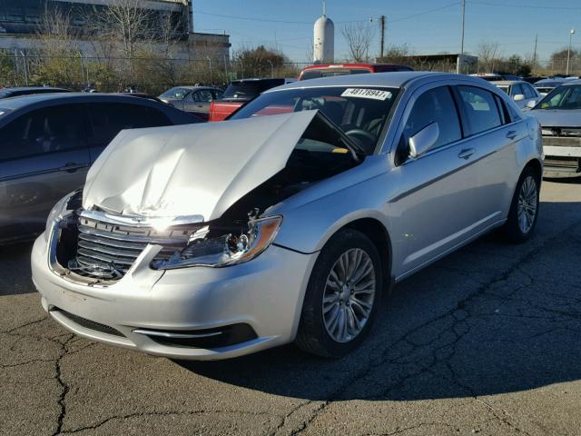 1C3CCBAB1CN127707 - 2012 CHRYSLER 200 LX SILVER photo 2