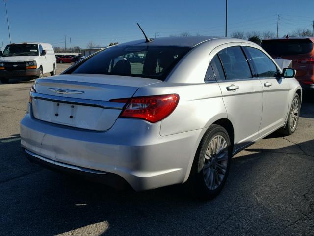 1C3CCBAB1CN127707 - 2012 CHRYSLER 200 LX SILVER photo 4